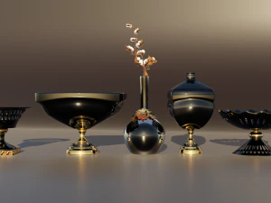 Decorative Vases 3D Model