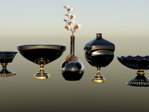 Decorative Vases 3D Model