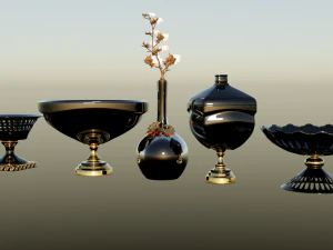 Decorative Vases 3D Model