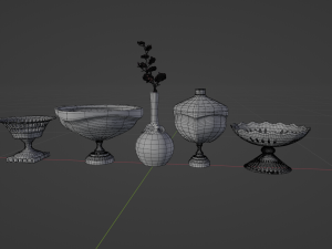 Decorative Vases 3D Model