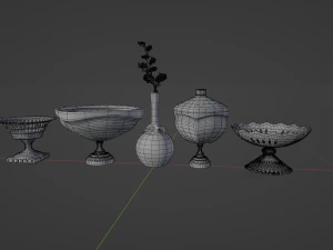 Decorative Vases 3D Model