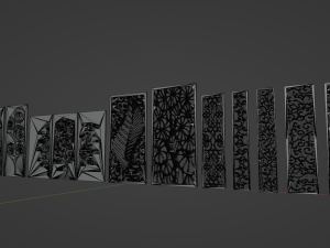 Ornaments Panel Pack 3D Модель