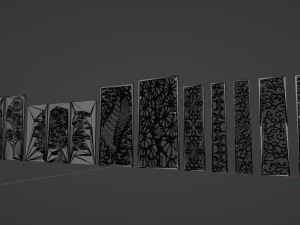 Ornaments Panel Pack 3D Model