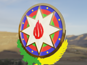 Azerbaycan Gerbi Modèle 3D