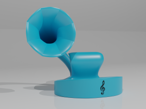 Gramo Phone Amplifier 3D Print Model