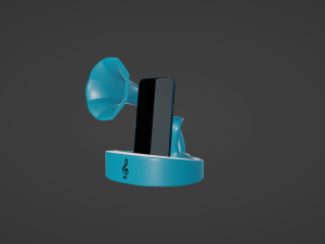 Gramo Phone Amplifier 3D Print Model