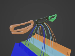 Grocery Bag Holder Handle Carrier 3D Print Model