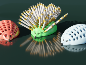 Hedgehog Pencil Holder 3D-Druckmodell