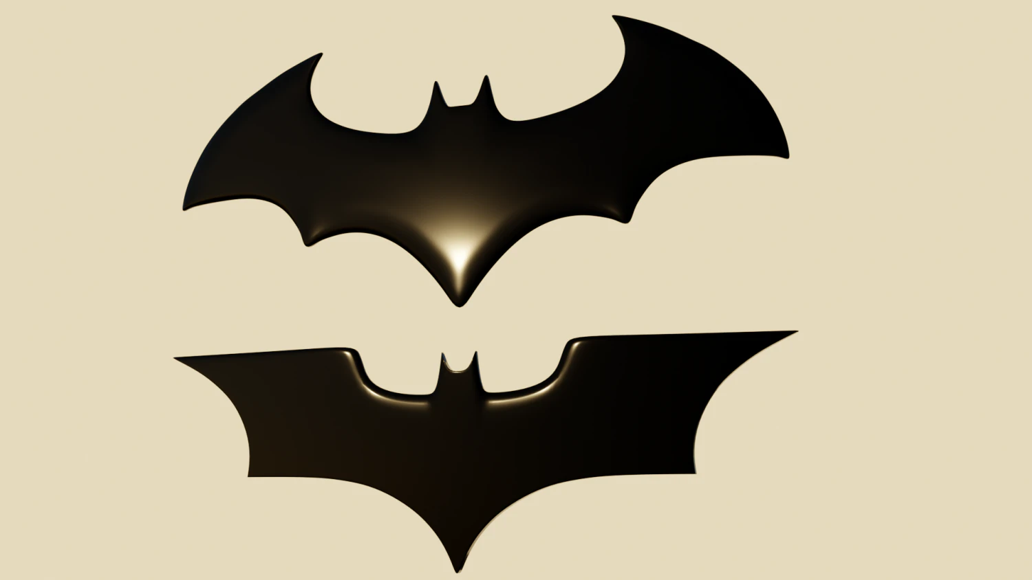 Batman Badge 3D Print Model .c4d .max .obj .3ds .fbx .stl .blend 