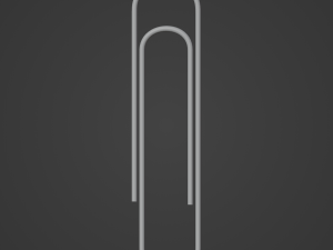 Paper Clip 3D Baskı Modeli