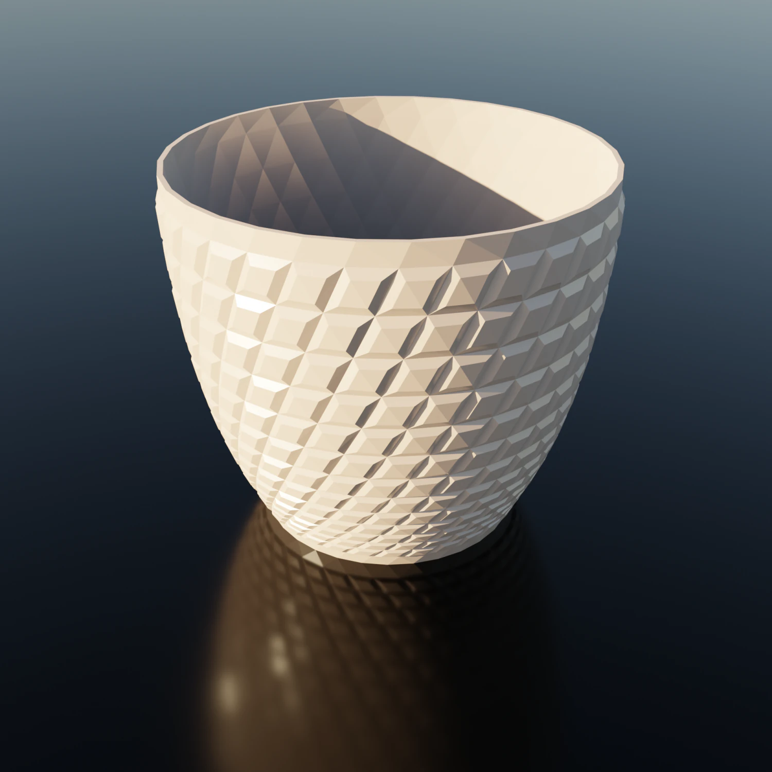 Flower Bowl Vase 3D Print Model .c4d .max .obj .3ds .fbx .stl .blend 