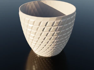 Flower Bowl Vase 3D Print Model