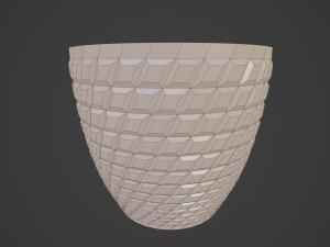 Flower Bowl Vase 3D-Druckmodell
