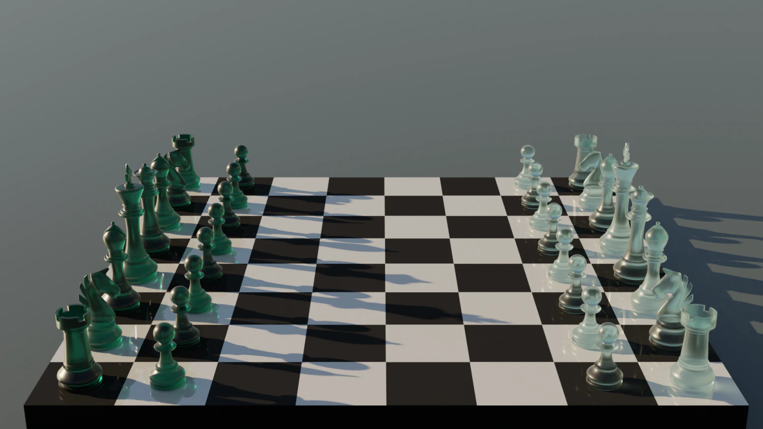 Chess Set 3D Print Model .c4d .max .obj .3ds .fbx .stl .blend 
