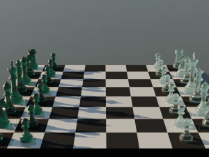 шахматный набор 3D Принт Модель