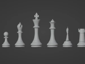 Chess Set 3D Print Model