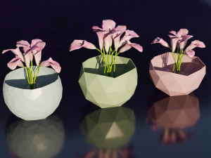 Flower Bowl Vase V2 3D Print Model