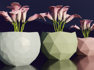 Flower Bowl Vase V2 3D 프린트 모델