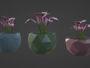 Flower Bowl Vase V2 3D Print Model
