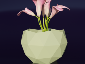 Flower Bowl Vase V2 3D 프린트 모델