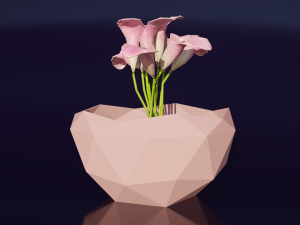 Flower Bowl Vase V2 3D 프린트 모델
