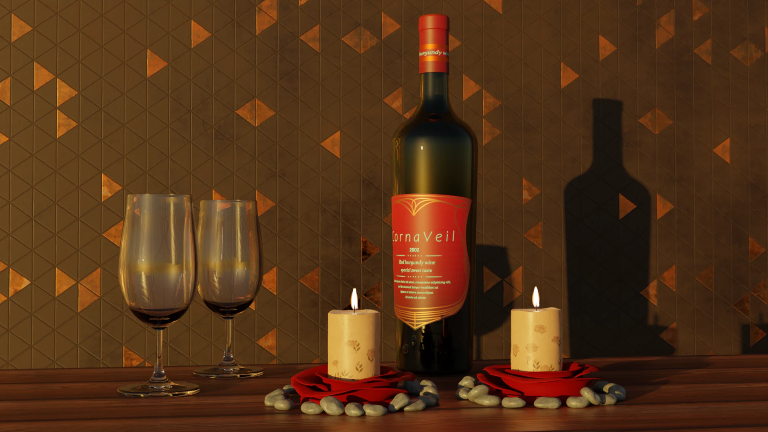 Valentines Day Tealight Holder 3D Print Model .c4d .max .obj .3ds .fbx .stl .blend