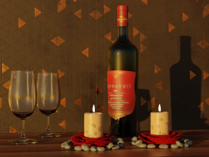 Portavelas del D&iacute;a de San Valent&iacute;n Modelo de impresión 3D