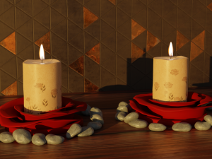 Valentines Day Tealight Holder Modèles 3D en vedette