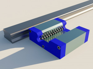 Square Linear Guideway Rail 3D 프린트 모델