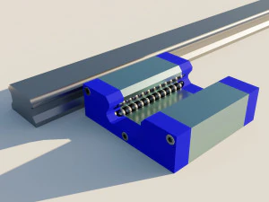 Trilho guia linear quadrado Modelo de Impressão 3D