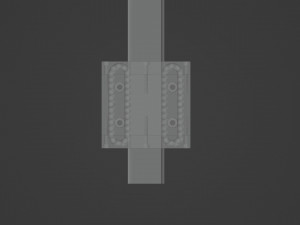 Square Linear Guideway Rail 3D Принт Модель