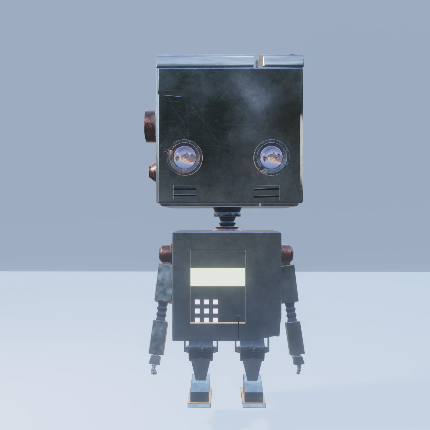 Robot 3D Model .c4d .max .obj .3ds .fbx .stl .blend
