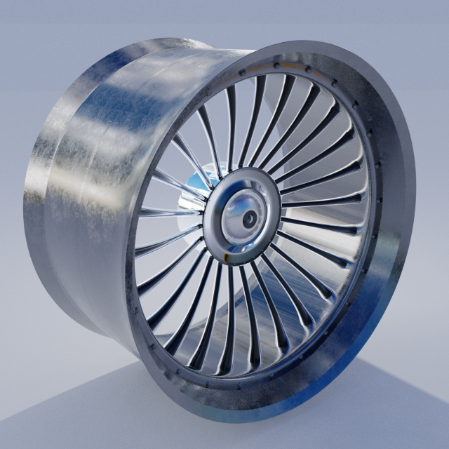 Wheel 3D Модель .c4d .max .obj .3ds .fbx .stl .blend 