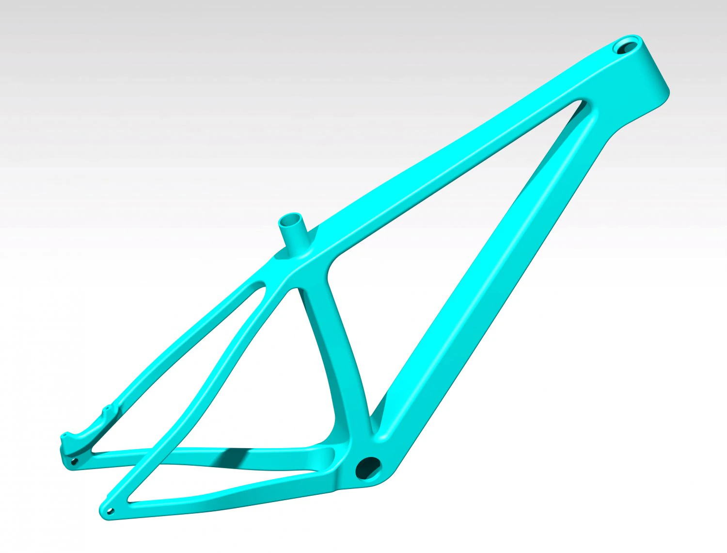 Mountainbike Frame Hardtail 3D Model .c4d .max .obj .3ds .fbx .stl .blend