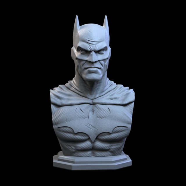 STL BATMAN BUST 3D PRINT 3D-printmodel .c4d .max .obj .3ds .fbx .stl .blend 