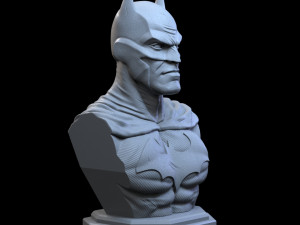 STL BATMAN BUST 3D PRINT 3D-printmodel
