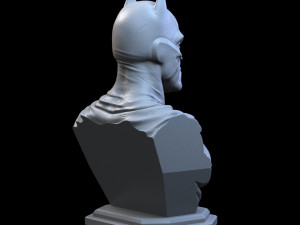 STL BATMAN BUST 3D PRINT 3D-printmodel