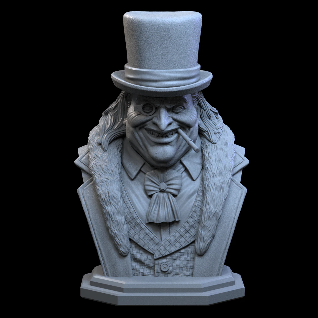 STL PENGUIN BUST 3D PRINT 3D Print Model .c4d .max .obj .3ds .fbx .stl .blend