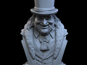 STL PENGUIN BUST 3D PRINT 3D Baskı Modeli