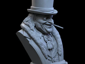 STL PENGUIN BUST 3D PRINT 3D Print Model