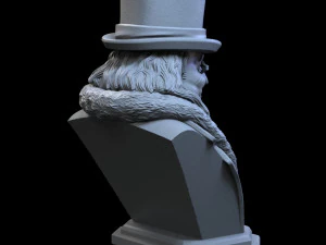 STL PENGUIN BUST 3D PRINT 3D Print Model