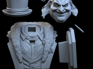 STL PENGUIN BUST 3D PRINT 3D Принт Модель