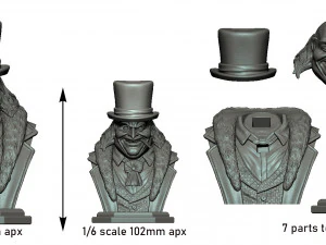 STL PENGUIN BUST 3D PRINT 3D Print Model