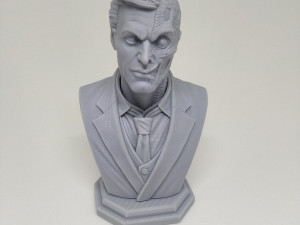 STL TWO FACES BUST 3D PRINT 3D-printmodel
