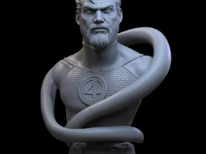 STL ミスター ファンタスティック フォー バスト 3D プリント 3Dプリントモデル