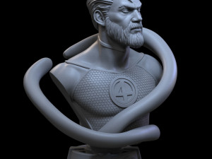 STL MISTER FANTASTIC FOUR BUST 3D PRINT 3D प्रिंट मॉडल