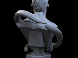 STL MISTER FANTASTIC FOUR BUST 3D PRINT 3D प्रिंट मॉडल