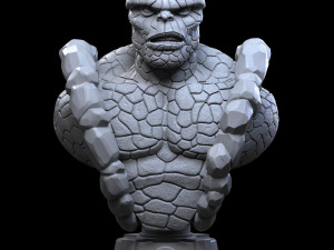 STL THING FANTASTIC FOUR BUST 3D PRINT 3D Print Model