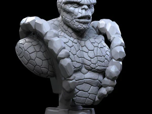 STL THING FANTASTIC FOUR BUST 3D PRINT 3D Print Model