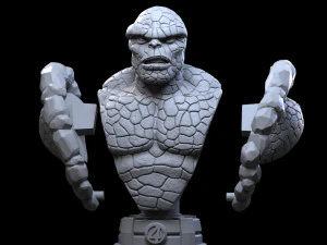 STL THING FANTASTIC FOUR BUST 3D PRINT 3D Print Model